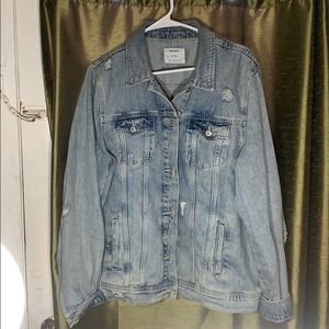 Light wash denim jacket